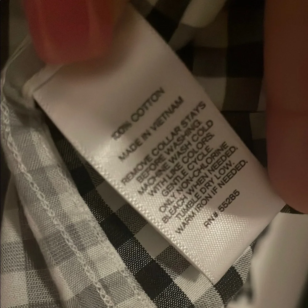 Black and White Checkered Men's Shirt - Picture 3 of 4